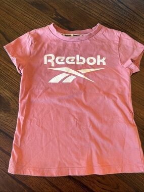Reebok Pink Short Sleeve Logo Tee